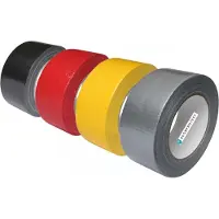 Scorprotect 4 farbige stark klebende und hochflexible Gewebeklebebänder auf Rolle 48 mm x 50