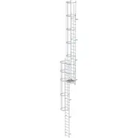 MUNK Günzburger Steigtechnik MUNK ortsfeste Steigleitern Aluminium, 11,76m SH PG2