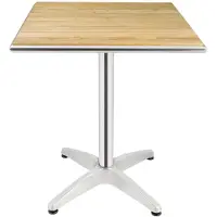 Bolero Tisch Eschenholzplatte Quadratisch 60Cm, 1 Bein