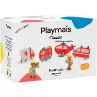 PlayMais Bastel Kreativität Bastelset Classic 800 Firetruck Feuerwehr ab 3 Jahren 160960