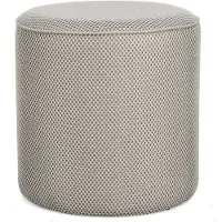 Natur24 Pouf Olesya 42 x 43 x 42 cm MDF Polyester Hellgrau