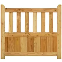 GartenLand Tor Vorgartenzaun GRAZ Gerade 100x90 cm Holzzaun Lärche PEFC