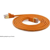 Wantec wantecWire Patchkabel CAT7 extradünn SSTP orange 0,50m