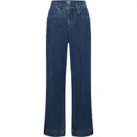 Rabe Hose Willow Passform Nadelstreifenstruktur Dunkelblau Gr. 46