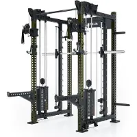 ATLETICA R8 Bradley Combat Lang | 2x95kg Weight Stack | Military Green | Dualer Kabelzug mit 2x95kg seitlichen Gewichtsblöcken | Sehr stabil