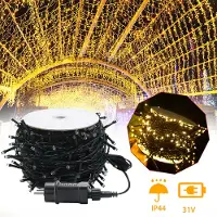 LZQ 100M 1000er LEDs Warmweiß Deko Lights Leuchte Beleuchtung IP44 mit 8 modi für Innen Party, Feier, Hochzeit, Weihnachts