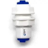 Markenlos PureOne EF014-A Schnellverbindung - 1/4 auf 1/4 Zoll Schlauch | I-Form | Zubehör für Umkehrosmose und Wasserinstallationen