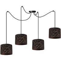 Light11 HOME Spinnen Pendelleuchte Kupfer – Moderne Hängelampe mit Lampenschirm Deckenleuchte Design