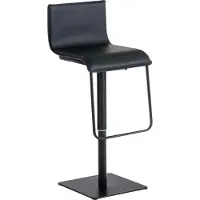 TPFLiving Barhocker Lima Gestell Schwarz Kunstleder Schwarz