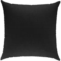 Sunnypillow Dekokissen für Gartenmöbel, Palettenmöbel - Deko Kissen mit Reißverschluss 50 x 50 cm - Sofakissen mit Füllkissen - Kissen für Couch - Bequeme Zierkissen Schwarz