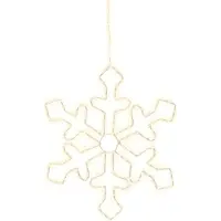 Lumineo Micro LED Rahmenbeleuchtung Schneeflocke 37 cm