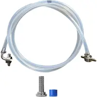 BieTal Bier Schlauch Leitung 150cm 1,5m TDS Edelstahl Tüllen 7 mm Bierschlauch