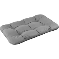 Domarex Wasserdichtes Hundebett Grau, 120x70cm - Weiches Hundekissen Orthopädisches Haustierbett mit Rutschfestem Boden und Waschbarem Bezug
