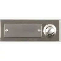 Unitec Elektro Klingel-Taster 1-fach Aufputz edelstahl