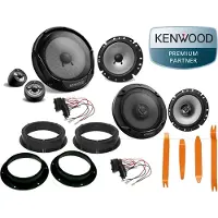 DSX Kenwood für VW Touareg Lautsprecher Komplett Set Tür vorn hinten + Ausbau Hebel