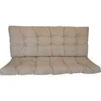 Rattani Premium Kissen , Polster für Hollywoodschaukel , Gartenschaukel , Gartenbank B 160 cm , Fb. Colore grigio tenue (soft grau)