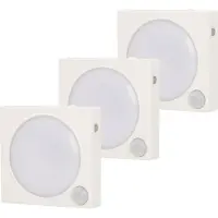 Unitec 3er-Set LED-Nachtlicht Bewegungsm.&Dämmerungss.