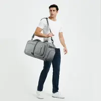 Famanu Reisetasche 40 - 85 Liter mit Schuhfach - Lichtgrau 40 l