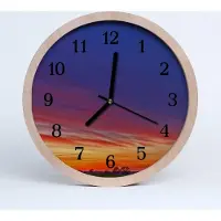 Tulup Holzuhr 20fi cm wanduhr - Feld Landschaft