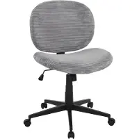 Duo Collection Bürostuhl >Tilo< in grau, Kordstoff - 61x90x61cm (BxHxT)
