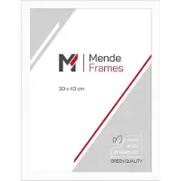 MendeFrames Wandspiegel H960 weiß 70x100 cm Holzprofil