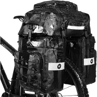 Lixada 3 in 1 Mutifunctional Bike Hinten Tasche Wasserdichte Fahrrad Umhaengetasche Fahrradsatteltasche Fahrrad Gepaecktraeger Packtasche Lange Radfahren Zubehoer