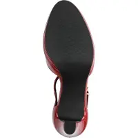 Marco Tozzi Damen Pumps mit T-Riemen Plateau und Trichterabsatz 2-24419-45, Größe:40 EU, Farbe:Rot