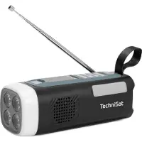Technisat Viola Kurbelradio – Notfallradio mit Solar & Kurbel, 4500 mAh Akku, UKW, Bluetooth