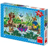 Dino Bikes XL-Puzzle 100 Der Maulwurf und der Regenschirm