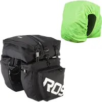 Roswheel 3 in 1 Multifunktions Rennrad MTB Mountainbike Tasche Fahrrad Gepaecktasche Ruecksitz Kofferraum mit wasserdichter Regenhuelle