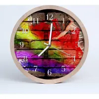 Tulup Holzuhr 20fi cm wanduhr - Ziegel Architektur