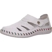Artiker Slipper durchbrochen in weiss/weiss kombi, Gr. 37