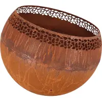 Esschert Design FF503, Tragbare Feuerstelle, offen, Brennholz, Rostfarbe, Draußen, Rund