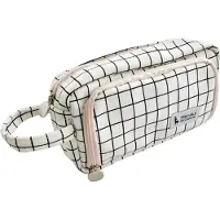Northix Federmäppchen aus Stoff - Plaid