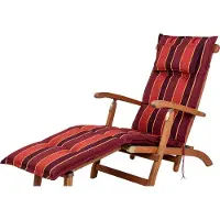 Sun Garden Auflage Deckchair Naxos 20208-3 terracotta-rot gestreift 190x48x6 cm