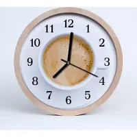 Tulup Holzuhr 20fi cm wanduhr - Kaffeetasse Wohnzimmer
