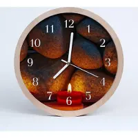 Tulup Holzuhr 30fi cm wanduhr - Steine