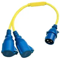 Victron Energy Y-Verteilerkabel 16A/250Vac CEE auf 2xCEE