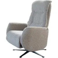 KAWOLA Sessel SARI Relaxsessel drehbar Stoff taupe