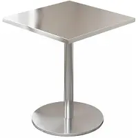 360Home Gastronomiemöbel Bar Cafe Edelstahl Gastronomietisch Kleiner Rundtisch Esstisch Bistrotisch 40x40x75cm【BXG-HF40】
