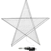 H4L Weihnachtsbeleuchtung LED Stern Weihnachtsstern Deko Metalldraht 190 LED`s