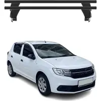 Omac Menabo Dachträger Grundtäger für Dacia Sandero 2012-2025 50kg Alu Schwarz 2 tlg