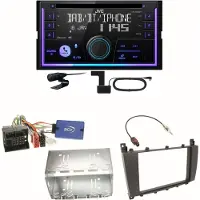 JVC KW-DB95BT Bluetooth DAB Einbauset für Mercedes C-Klasse W203 CLC CL203 S203