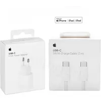 Apple 20W USB-C Power Adapter (Netzteil) + 2m 240W USB-C to C Cable Ladekabel iPhone 17 16 15 Pro Max Air iPad Macbook