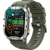 Lixada Sport-Smartwatch fš¹r Damen und Herren, LED-Taschenlampe, 1,96-Zoll-Touchscreen, š¹ber 100 Sportmodi, IP68 wasserdicht, BT 5.2, fš¹r Android, iPhone kompatibel