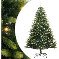 vidaXL "2026 MODERNE" Künstlicher Klapp-Weihnachtsbaum mit 300 LEDs Grün 240 cm - Künstliche Weihnachtsbäume CC1192556