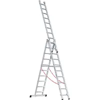 Euroline Premium 307 Mehrzweckleiter 3x10 Sprossen
