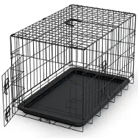 Avalo Hundekäfig XXL - Faltbarer Käfig - Klappbar - 2 Türen - 122x74x80 CM