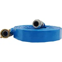StarTech.com Wasserschlauch - Lay-Flat Flachschlauch - 38 mm x 15,24 m - Rückspülen Für Pool - Abpumpen/Entwässerung - Industrie & Landwirtschaft - Blau