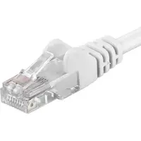 PremiumCord Patchkabel UTP RJ45-RJ45 CAT5e 1m weiß (sputp01W)